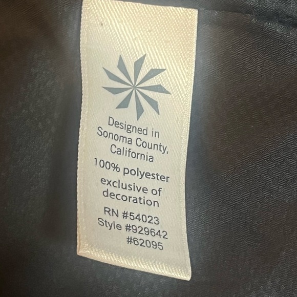 ATHLETA Women’s Midtown Rain Trench Coat Size Small Hooded Black Jacket - Picture 13 of 14